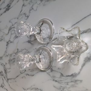 VTG Set of 3 Candle Holders